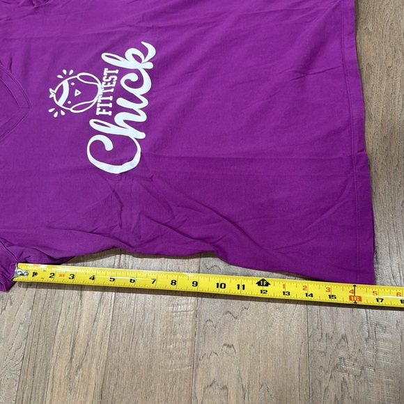 Under Armour UA Semi-Fitted V Neck T Shirt Women's Small Purple HeatGear… - Picture 4 of 7